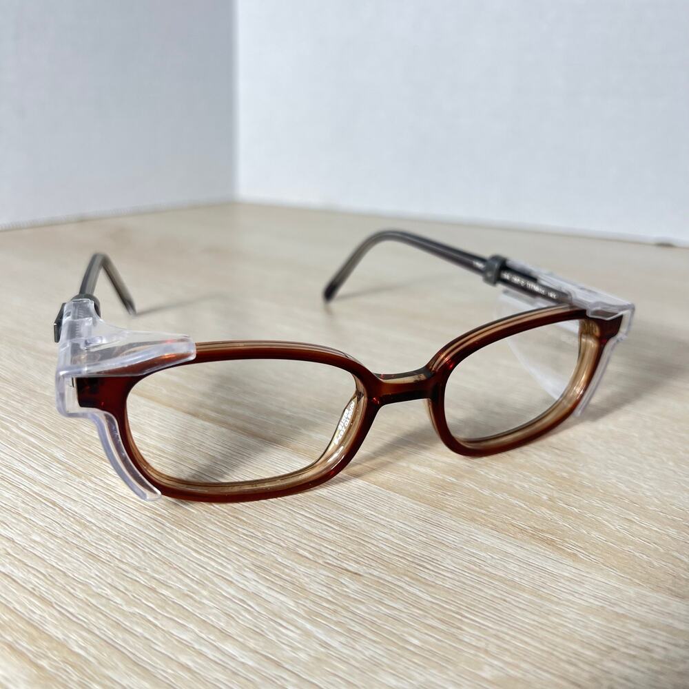 Vintage Titmus T705 GRA CS94 Safety Eyeglasses FRAMES ONLY Brown 52-19-145